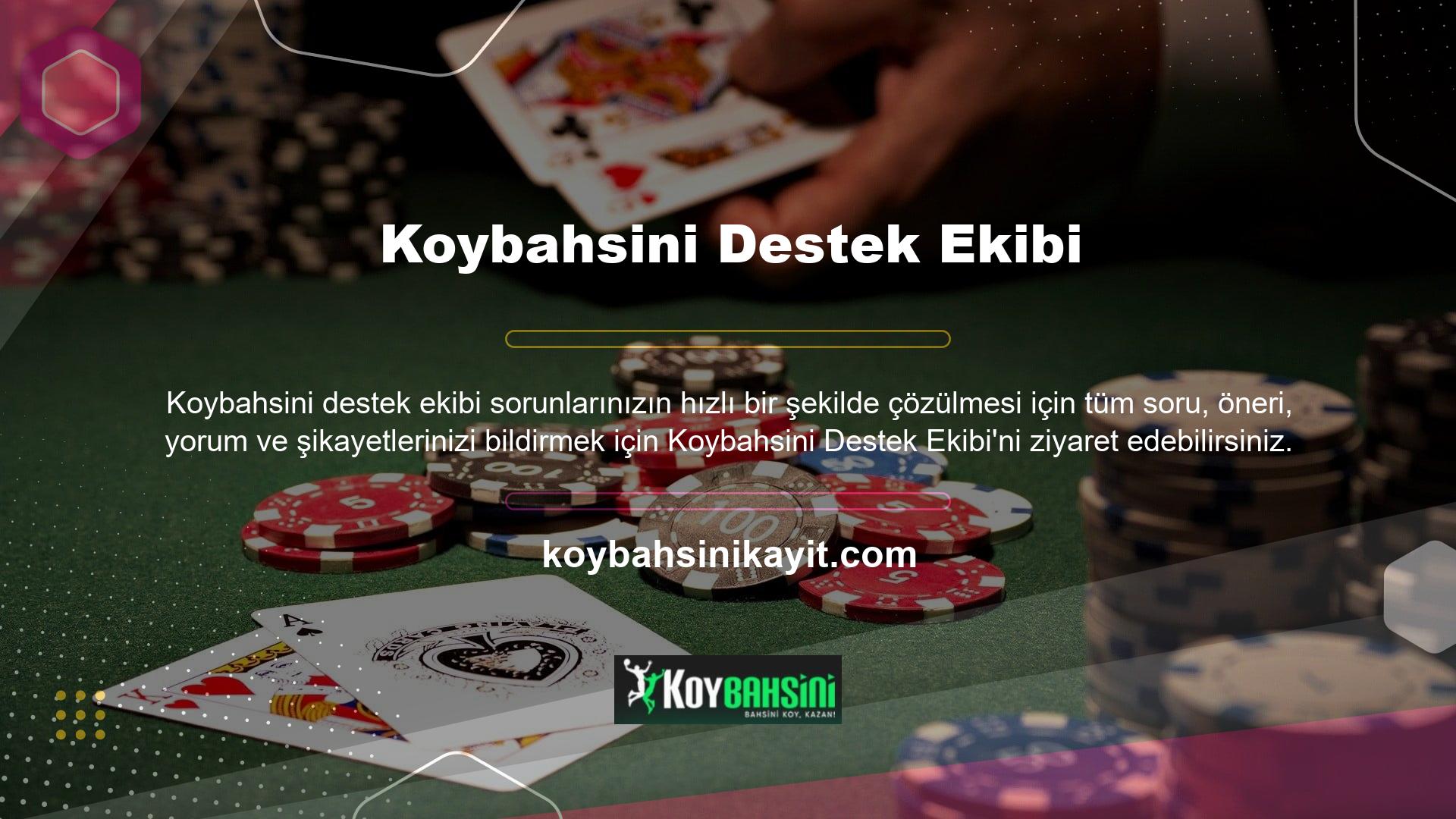 Koybahsini Tv  Destek EkibiKoybahsini bahis sitesi, kullanıcıların canlı bahis yaparken maçı takip etmelerini sağlayan özel bir oyun izleme hizmeti hazırladı