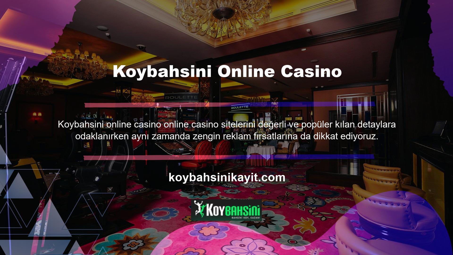 Olanakları keşfetmek için Koybahsini Promosyon Ödülleri sayfamızı ziyaret edin