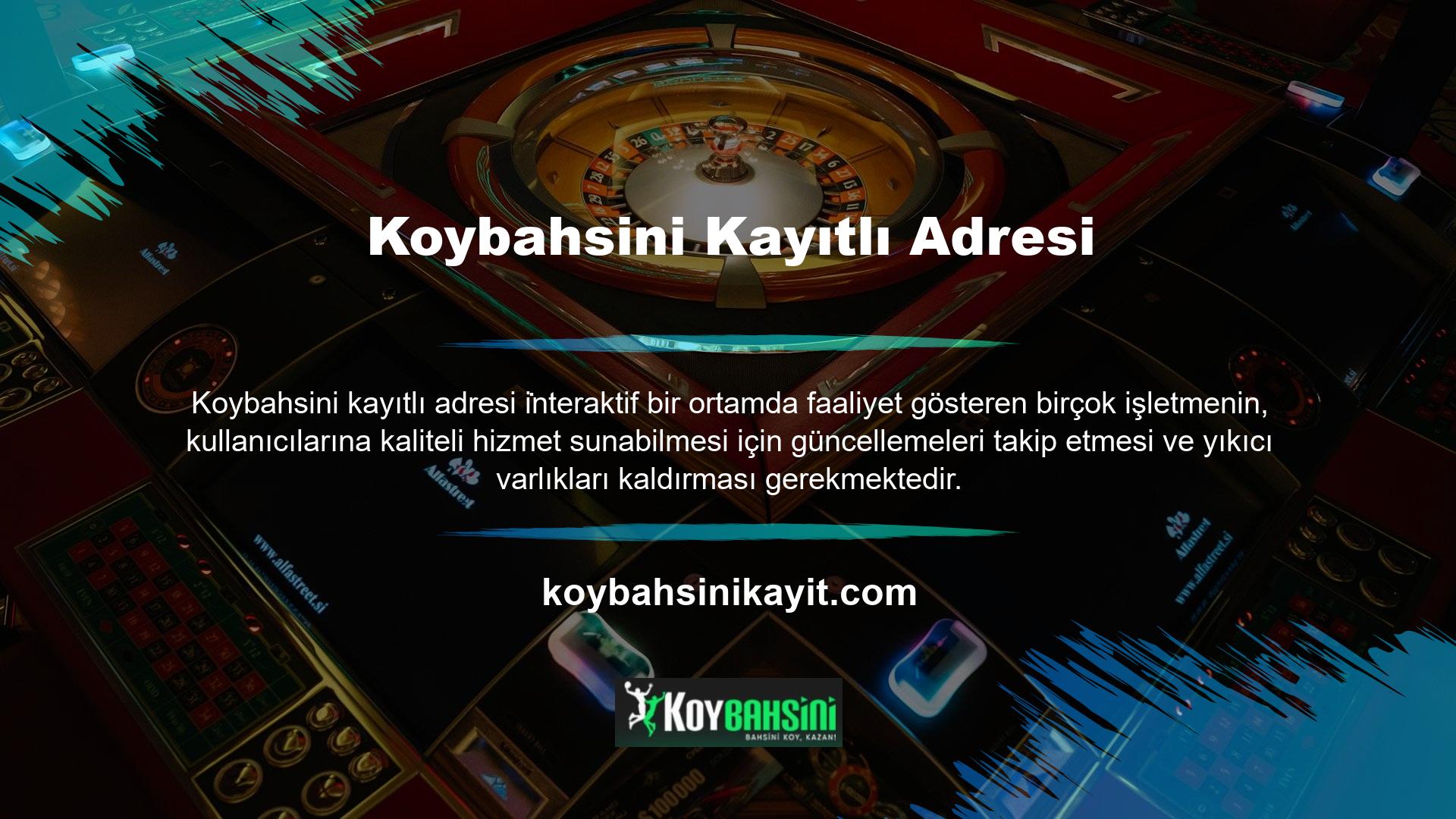 Bu durumda editörler tarafından düzenli olarak incelenen ve bozulan parçaların hızlı bir şekilde değiştirilmesi vizyonuna sahip olan Koybahsini platformu, Koybahsini kayıtlı adres hesaplarının en üst seviyesine ulaşmaktadır